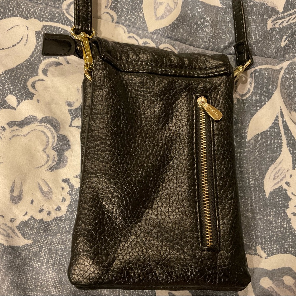 Minicat Small Faux Leather Crossbody Bag, Black - Picture 3 of 11